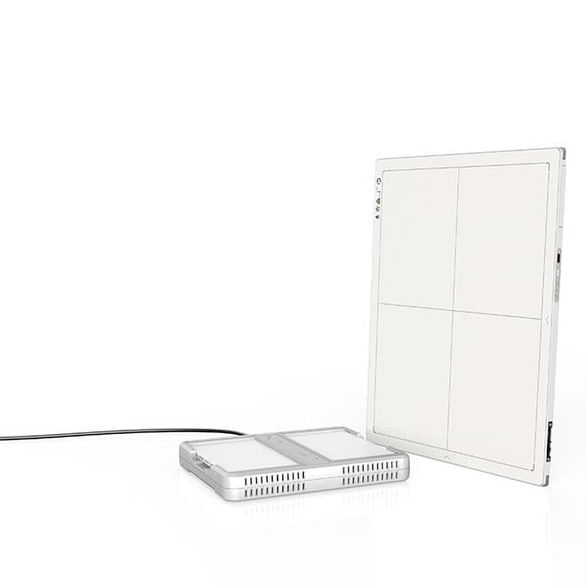 Digital flat panel detector for x-ray fluoroscopy