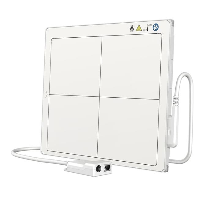 Portable Tethered Cassette-Size a-Si Flat Panel Detector EKONFP05